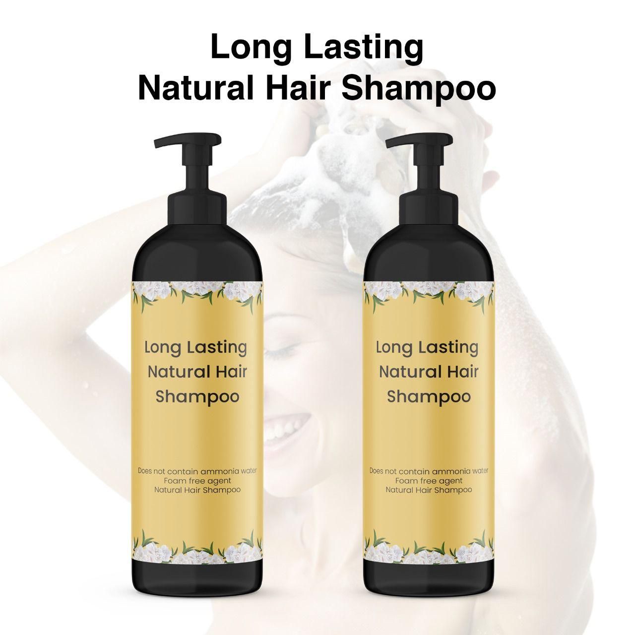 Natural Hair Dye Shampoo - Easy Gray Coverage & Color Refresh (50ml x 2)