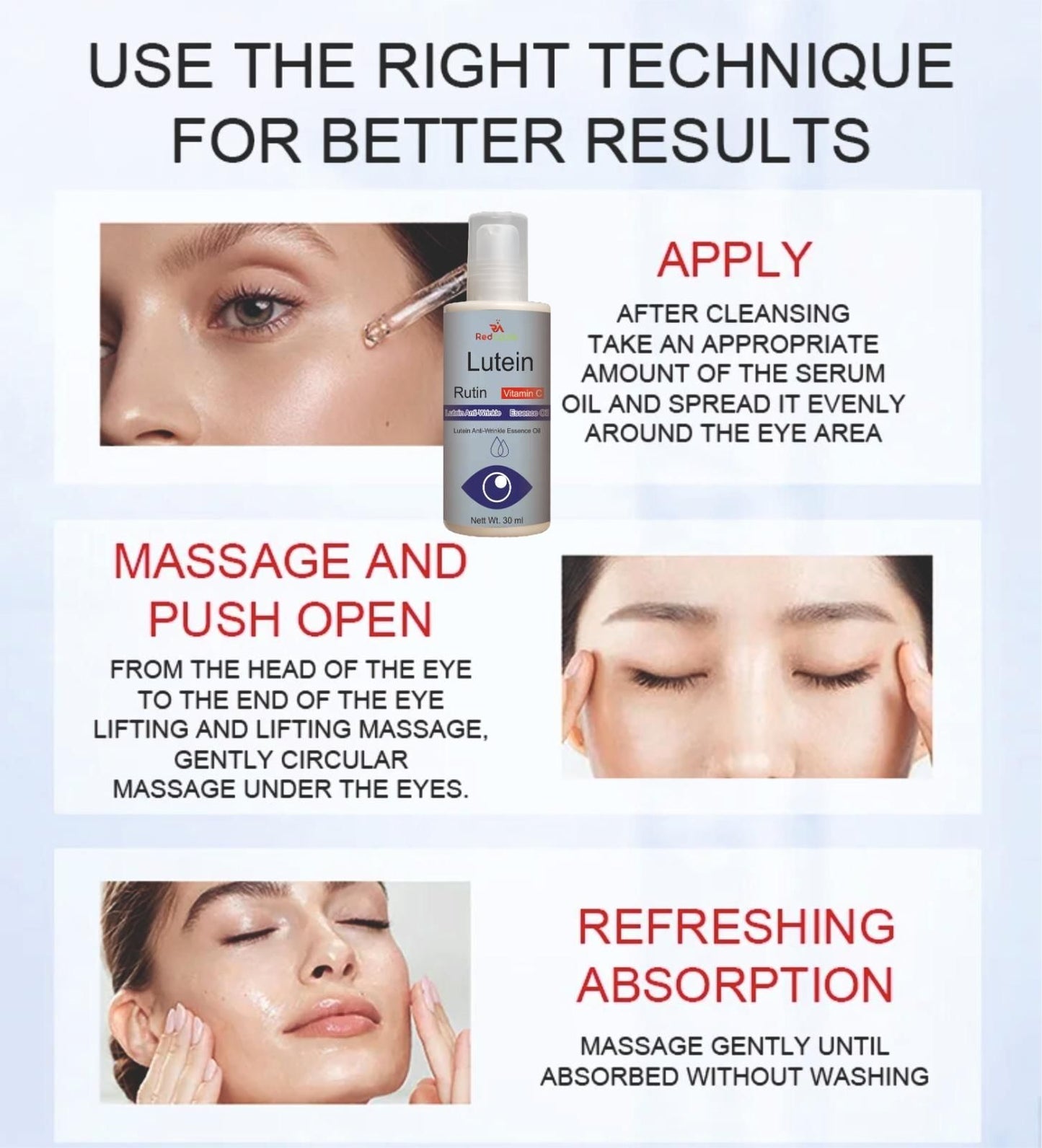 Lutein Anti-Wrinkle Essence Oil - 60ml (Pack of 2)