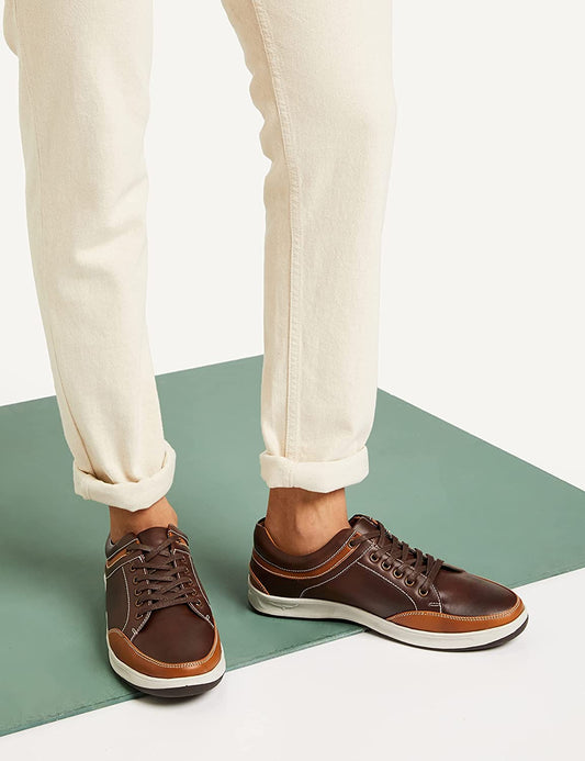 Centrino Men's Causal Sneakers | Sneakers for Men | Lace-Up Design | Rounded Front | Branded Casual Shoes with Soft Cushioned Insole | Fashion Sneakers| Anti Skid Sole (3322)