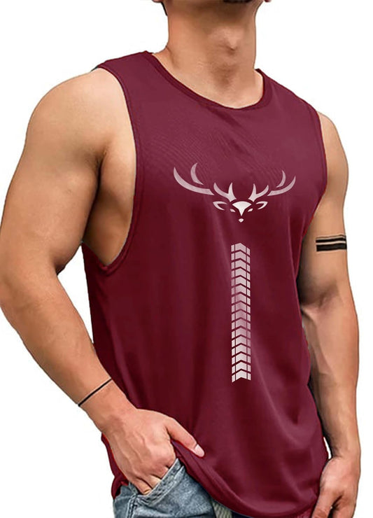 AUSK Vest for Men || Gym Sports Men Tshirt || Summer wear Regular Fit T-Shirt for Men