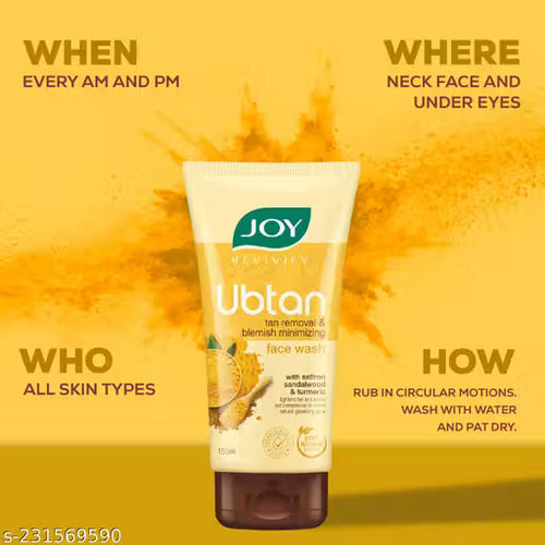 Joy Ubtan Tan Removel Face Wash - 150ml
